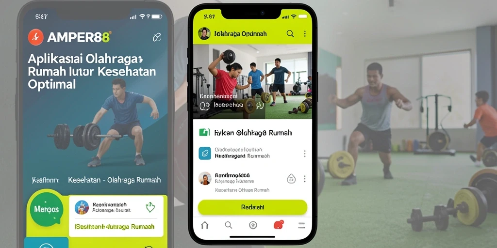 Antarmuka AMPER88 yang intuitif untuk olahraga rumah.
