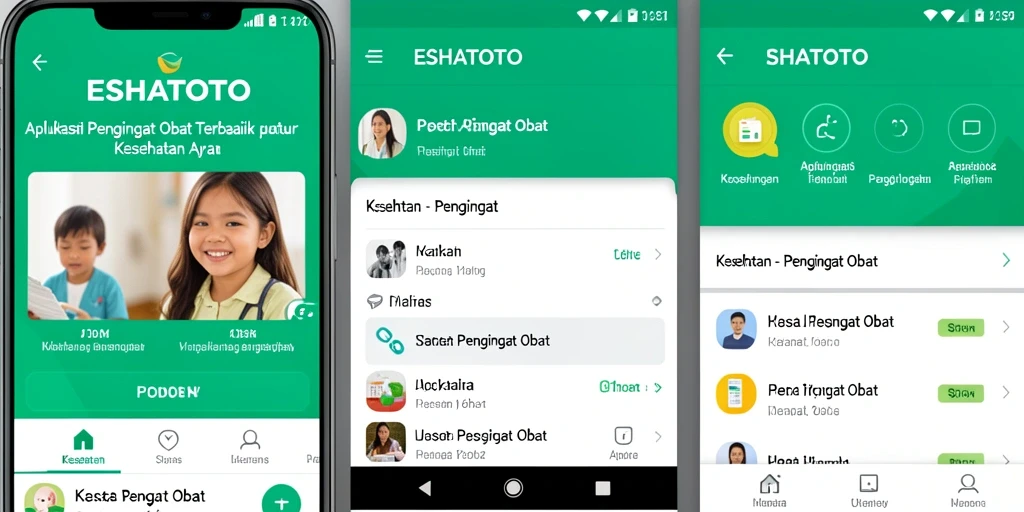 Tampilan antarmuka aplikasi ESHATOTO yang ramah pengguna.