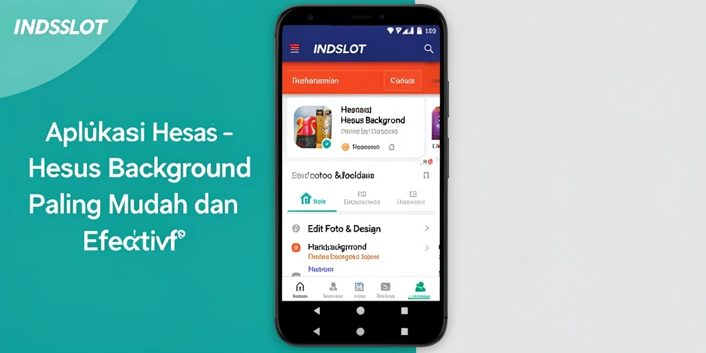 Tampilan antarmuka INDSLOT yang intuitif dalam penghapusan latar belakang.