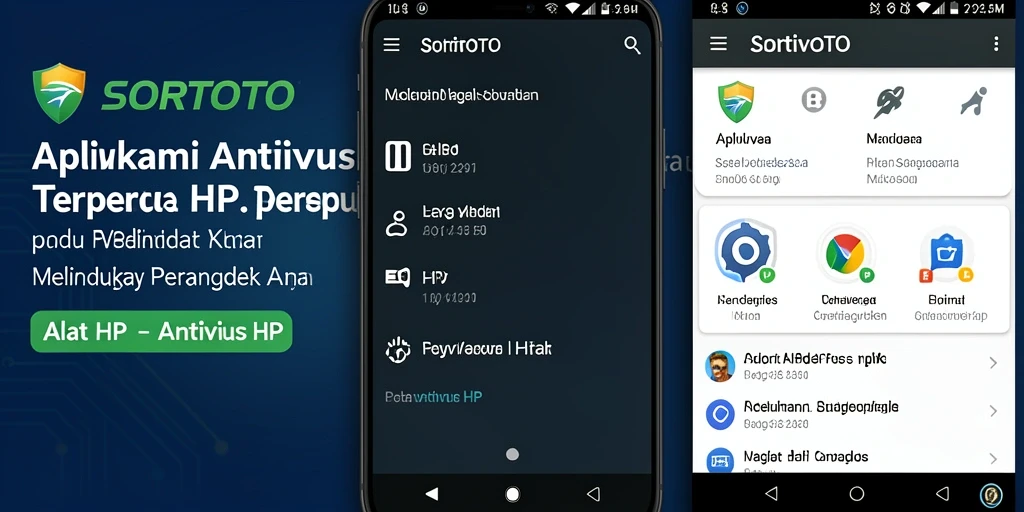 Antarmuka SORTOTO yang intuitif dan fungsional untuk keamanan perangkat.