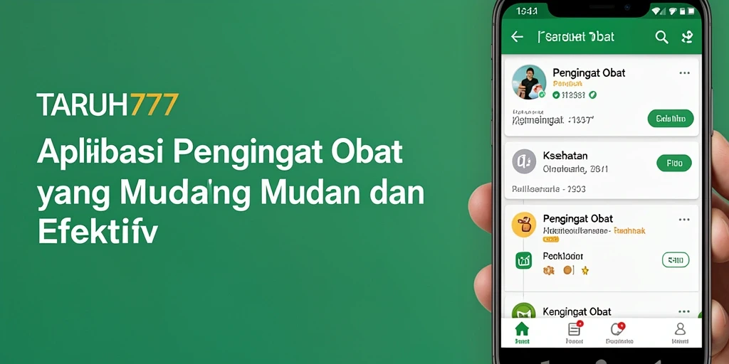 Antarmuka intuitif untuk pengingat obat yang efektif.